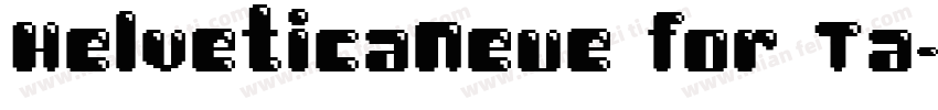 HelveticaNeue for Ta字体转换